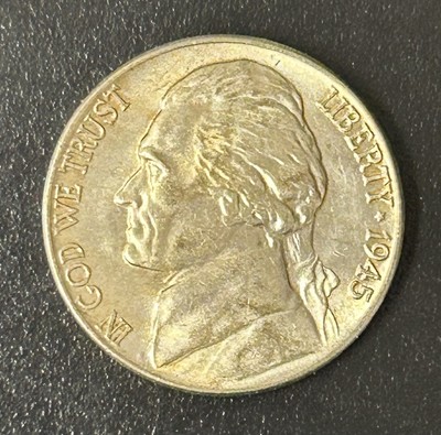 1945 5C Jefferson Nickel Great Condition “War Nickel” 3194501