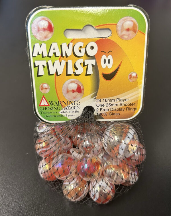 Mango Twist Mega Marbles Net Bag 24 Players 1 Shooter Retired Set (2004-2006)
