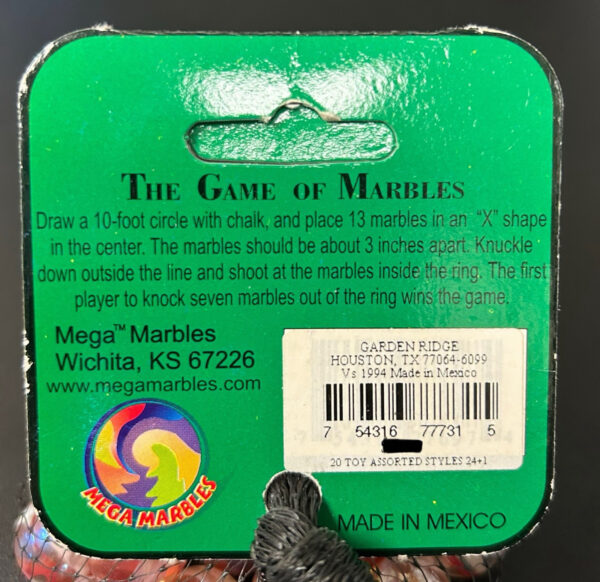 Mango Twist Mega Marbles Net Bag 24 Players 1 Shooter Retired Set (2004-2006)