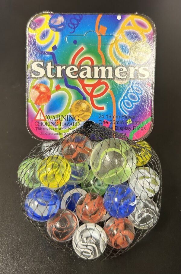 Streamers Mega Marbles Net Bag 24 Players 1 Shooter Retired Set (2004-2006)