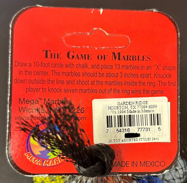 Streamers Mega Marbles Net Bag 24 Players 1 Shooter Retired Set (2004-2006)