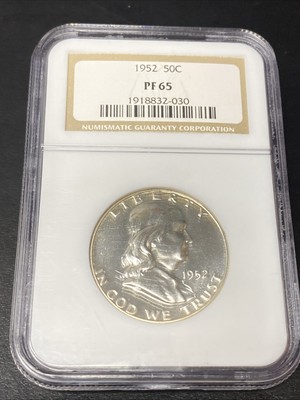 1952 Benjamin Franklin Proof Half Dollar 50c NGC PF 65
