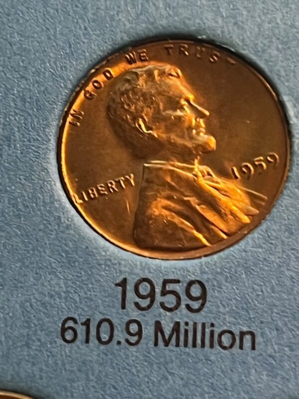 Lincoln Memorial Penny Collection 1959 - 1986 (63 Coin Set) 1c One Cent