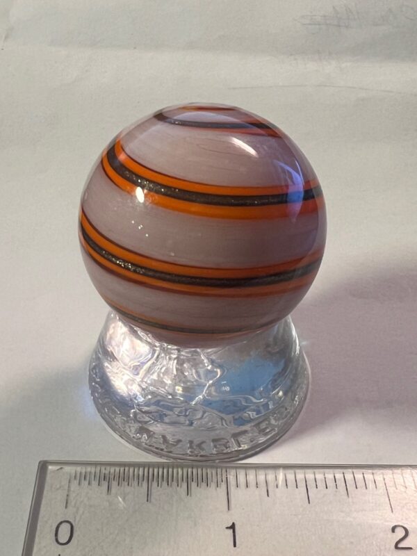 Beautiful orange and black contemporary swirl marble   #72