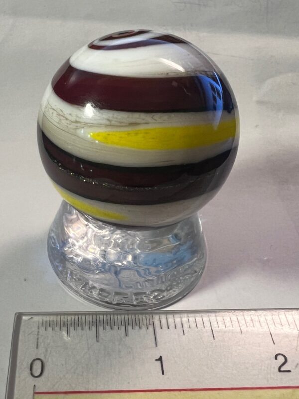 Beautiful brown and yellow contemporary swirl marble   #72