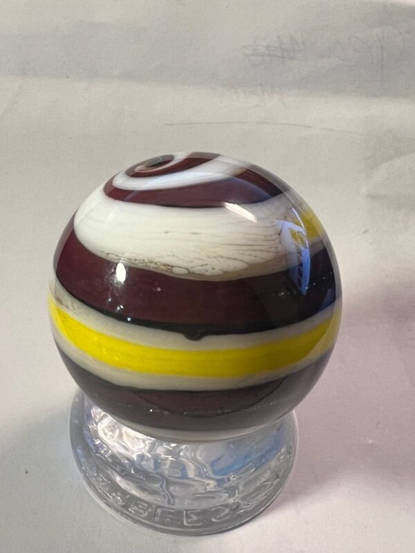 Beautiful brown and yellow contemporary swirl marble   #72