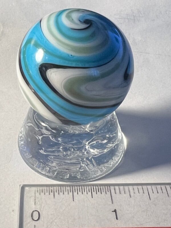 Beautiful Blue contemporary swirl marble   #71