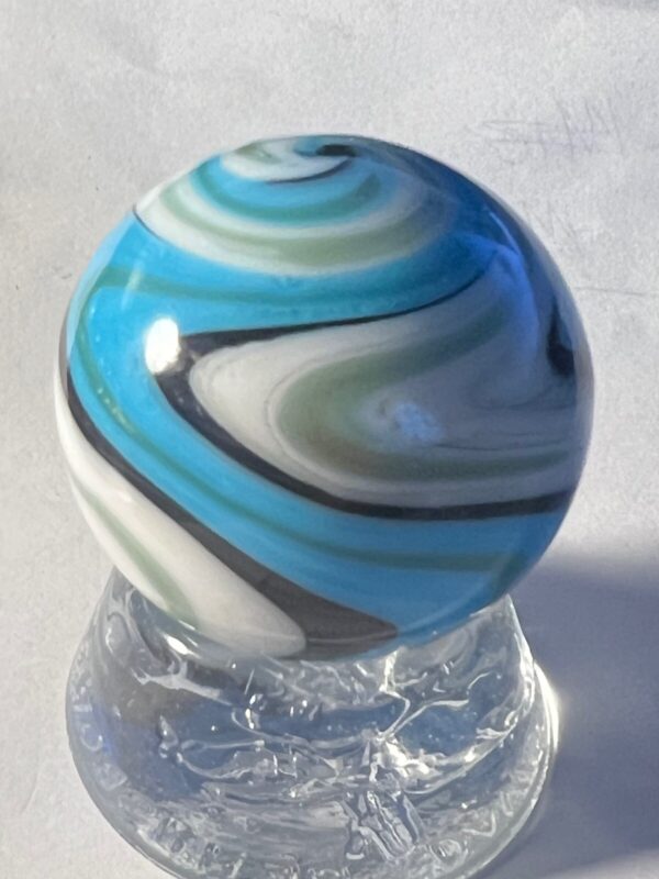 Beautiful Blue contemporary swirl marble   #71