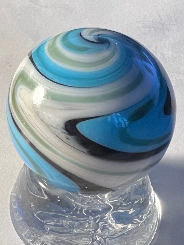 Beautiful Blue contemporary swirl marble   #71