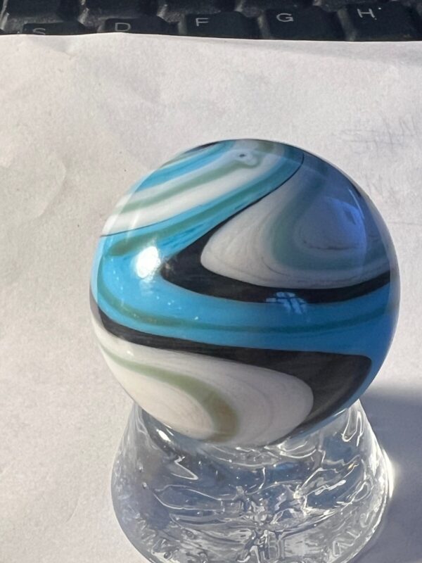 Beautiful Blue contemporary swirl marble   #71