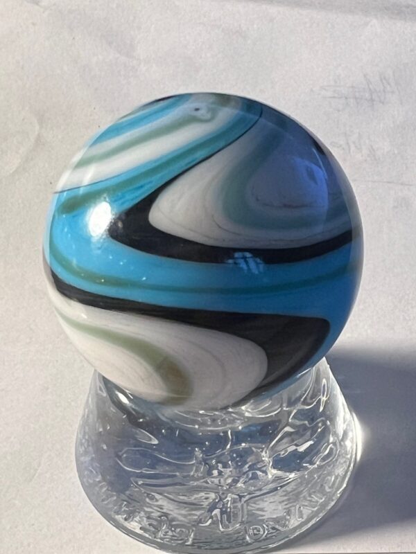 Beautiful Blue contemporary swirl marble   #71