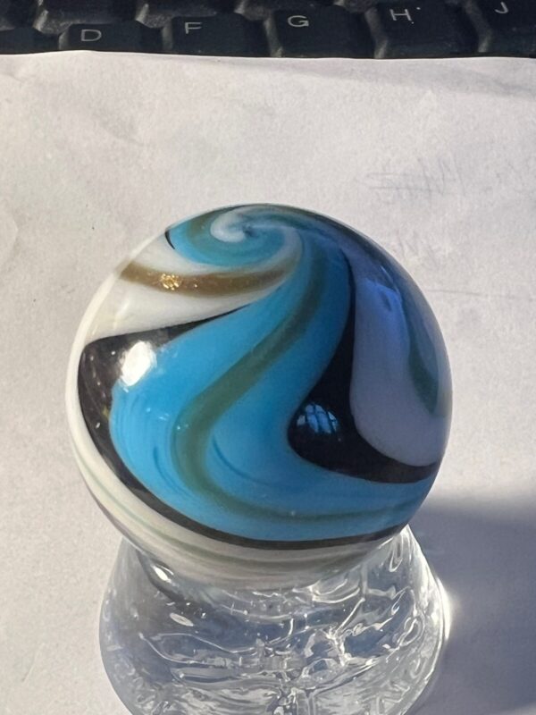 Beautiful Blue contemporary swirl marble   #71