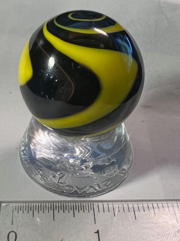 Beautiful red yellow and black contemporary swirl marble   #72
