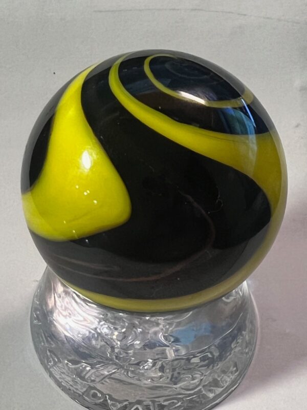 Beautiful red yellow and black contemporary swirl marble   #72