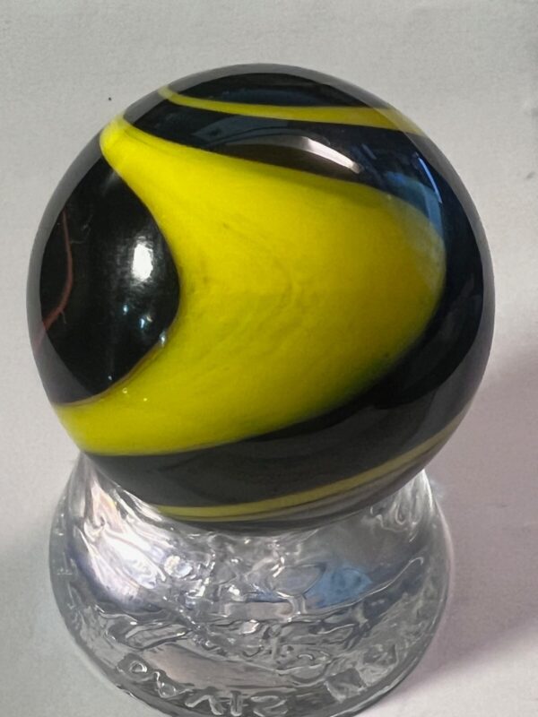Beautiful red yellow and black contemporary swirl marble   #72