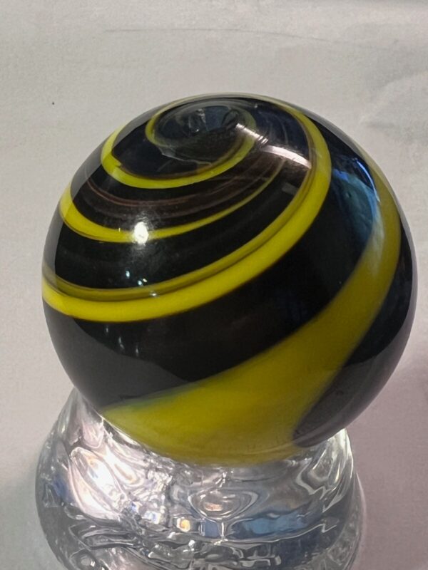 Beautiful red yellow and black contemporary swirl marble   #72