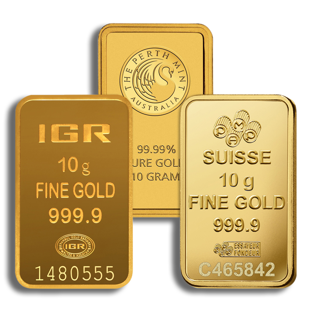 10 Gram Gold Bar - Brand Varies