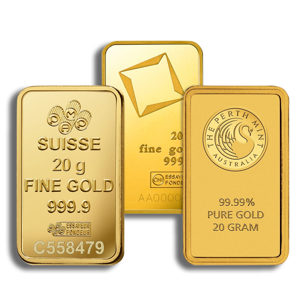 20 Gram Gold Bar - Brand Varies