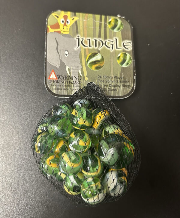 Jungle Mega Marbles Net Bag 24 Players 1 Shooter Retired Set (2004-2006)