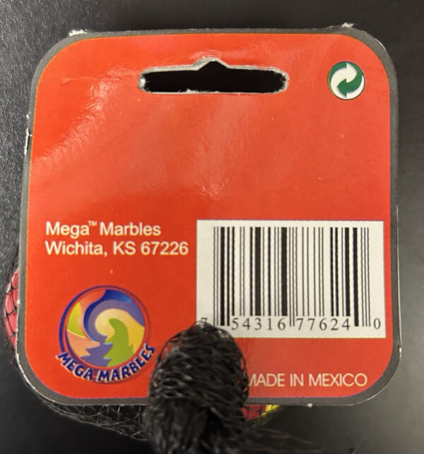 Red Devil Mega Marbles Net Bag 3 35mm 2 Display Rings Retired Set (2004-2006)