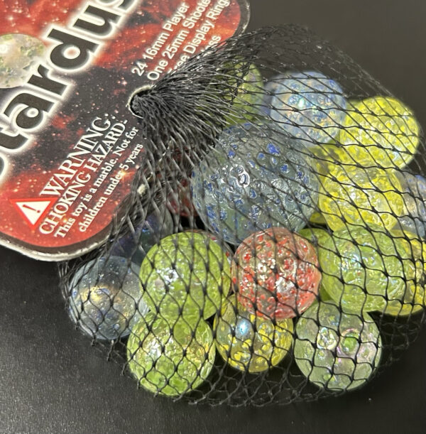 Stardust Mega Marbles Net Bag 24 Players 1 Shooter Retired Set (2004-2006)