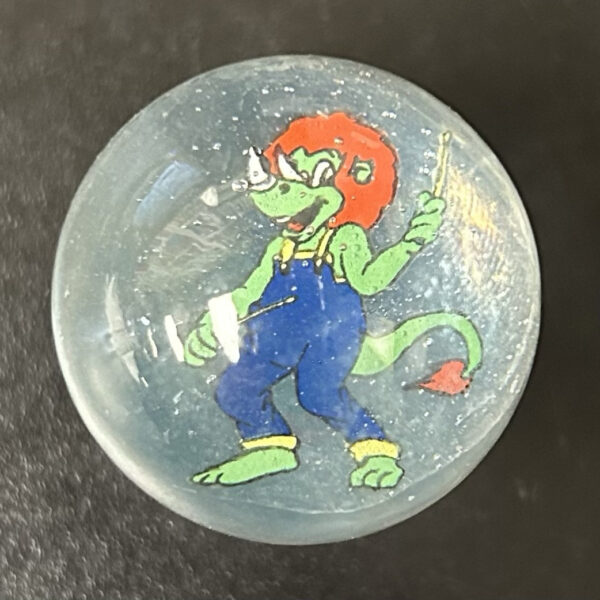 Jumbo Marble 4.5 Inch Circumference (Rare, Lion Dino Party Boy Design)