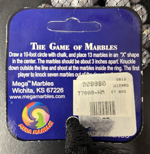 Wizard Mega Marbles Net Bag 24 Players 1 Shooter Retired Set (2004-2006)