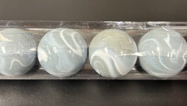 Moon Marble Company Boulder Pak 9 Marbles Stone Gray Swirl Design Vintage Pack