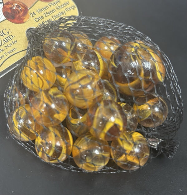 Mummy Mega Marbles Net Bag 24 Players 1 Shooter Retired Set (2004-2006)