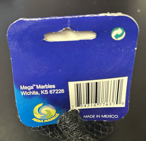Blue Dolphin Mega Marbles Net Bag 2 42mm/2 Display Rings Retired Set (2004-2006)