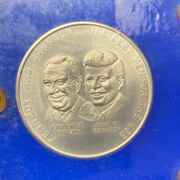 1960 Kennedy & Johnson / Nixon & Lodge Presidential Campaign 2 Medal Set
