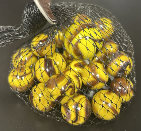 Bumblebee Mega Marbles Net Bag 24 Players 1 Shooter Retired Set (2004-2006)