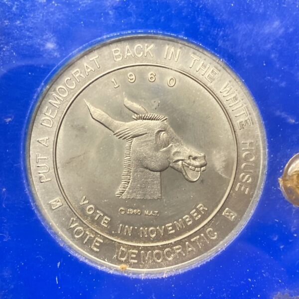 1960 Kennedy & Johnson / Nixon & Lodge Presidential Campaign 2 Medal Set