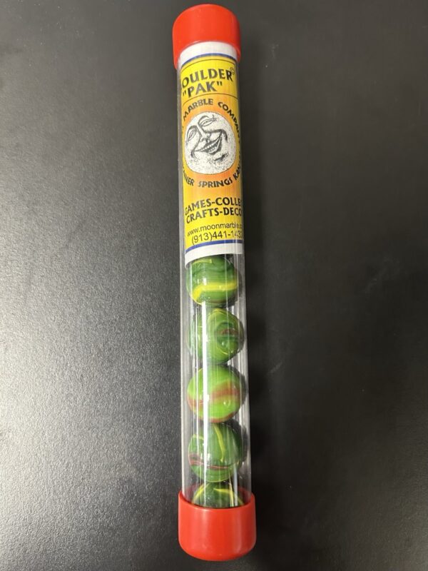 Moon Marble Company Boulder Pak 9 Marbles Camouflage Design Vintage Pack