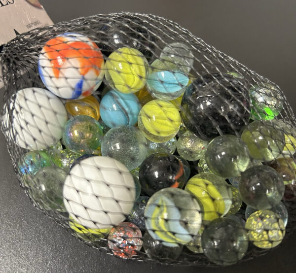 Classic Marbles Mega Marbles Net Bag 10oz Assorted Marbles