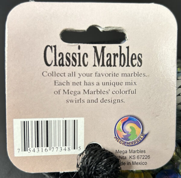 Classic Marbles Mega Marbles Net Bag 10oz Assorted Marbles