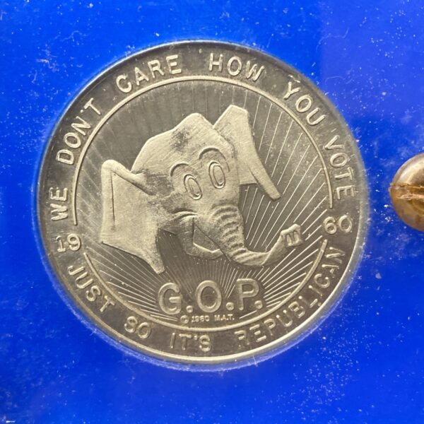1960 Kennedy & Johnson / Nixon & Lodge Presidential Campaign 2 Medal Set