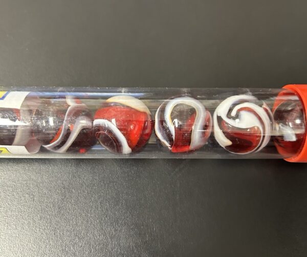Moon Marble Company Boulder Pak 9 Marbles Cherry Cream Design Vintage Pack