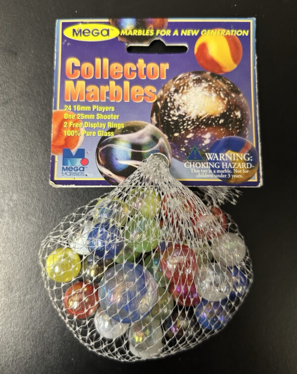 Gumballs Collector Series Net Bag Glass Mega Marbles Vacor 1 Shooter 24 Players