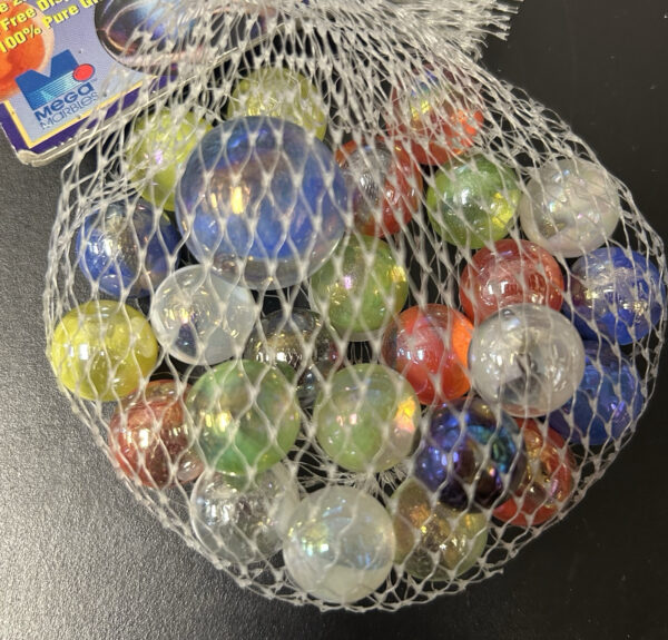 Gumballs Collector Series Net Bag Glass Mega Marbles Vacor 1 Shooter 24 Players