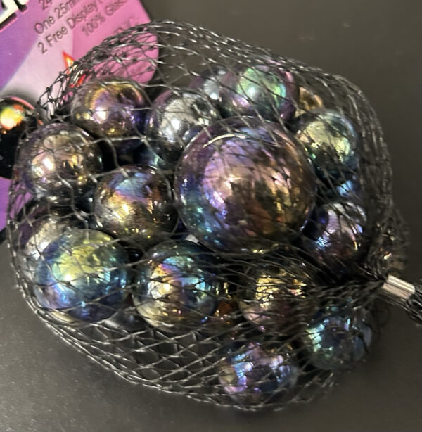 Meteor Mega Marbles Net Bag 24 Players 1 Shooter Retired Set (2004-2006)