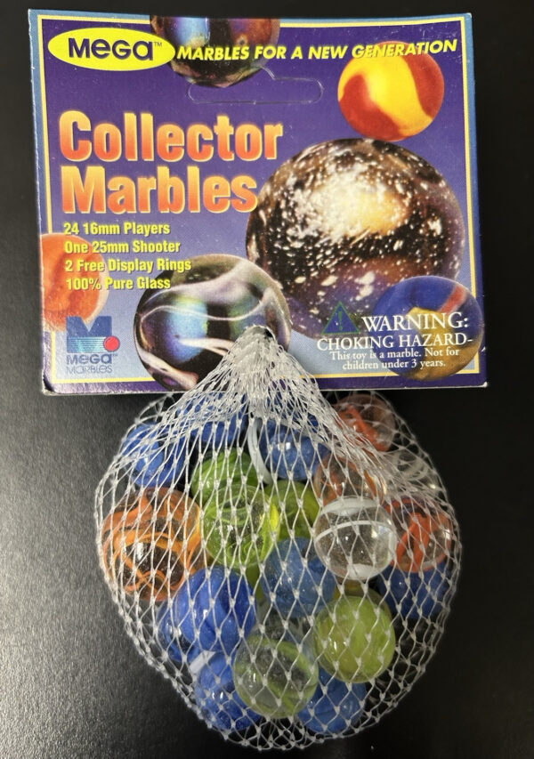 Spaghetti Collector Series Net Bag Glass Mega Marbles Vacor 1 Shooter 24 Players