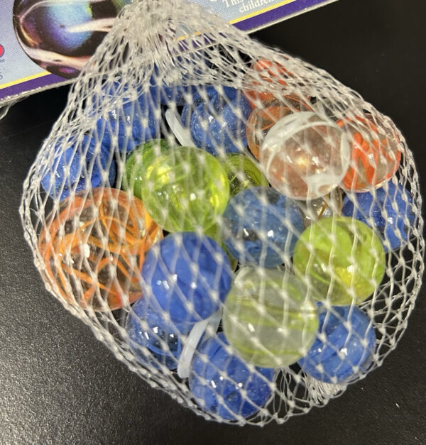 Spaghetti Collector Series Net Bag Glass Mega Marbles Vacor 1 Shooter 24 Players
