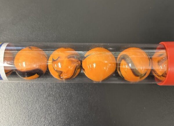 Moon Marble Company Boulder Pak 9 Marbles Tiger Tail Design Vintage Pack