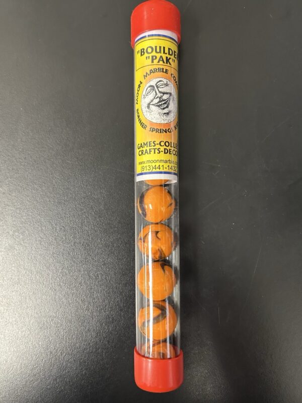Moon Marble Company Boulder Pak 9 Marbles Tiger Tail Design Vintage Pack
