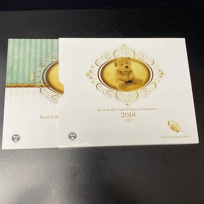 Lot Of 5 - 2016-2021 Birth Year Born in the USA US Mint 5 Coin Set OGP & COA