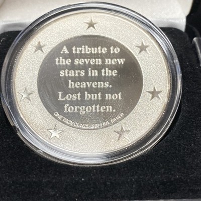 Vintage 1 oz .999 Silver The Spirit of Columbia Space Shuttle Feb 1st 2003 Round