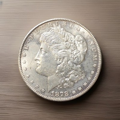 1878-S $1 Morgan Silver Dollar Brilliant Raw ME0006