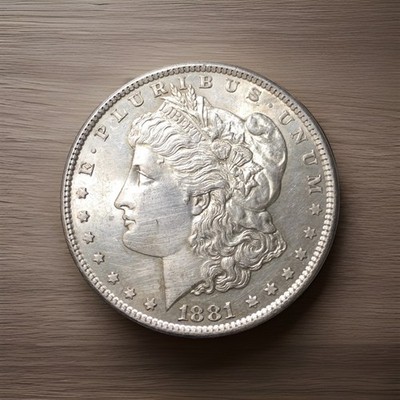 1881-S $1 Morgan Silver Dollar Beautiful BU Raw ME0009