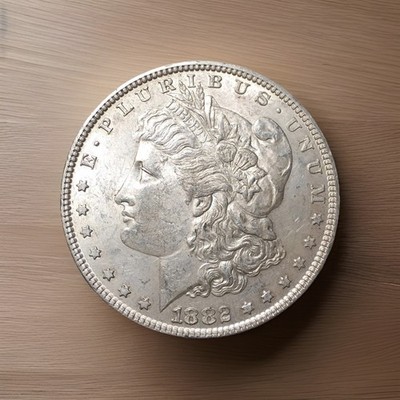 1882 $1 Morgan Silver Dollar Stunning BU Raw ME0011